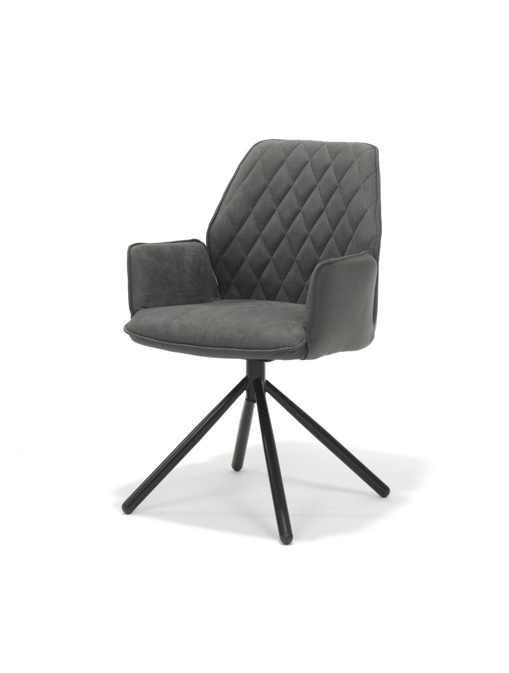 906STL19011300_George_armstoel_zwart_Stof_Antraciet