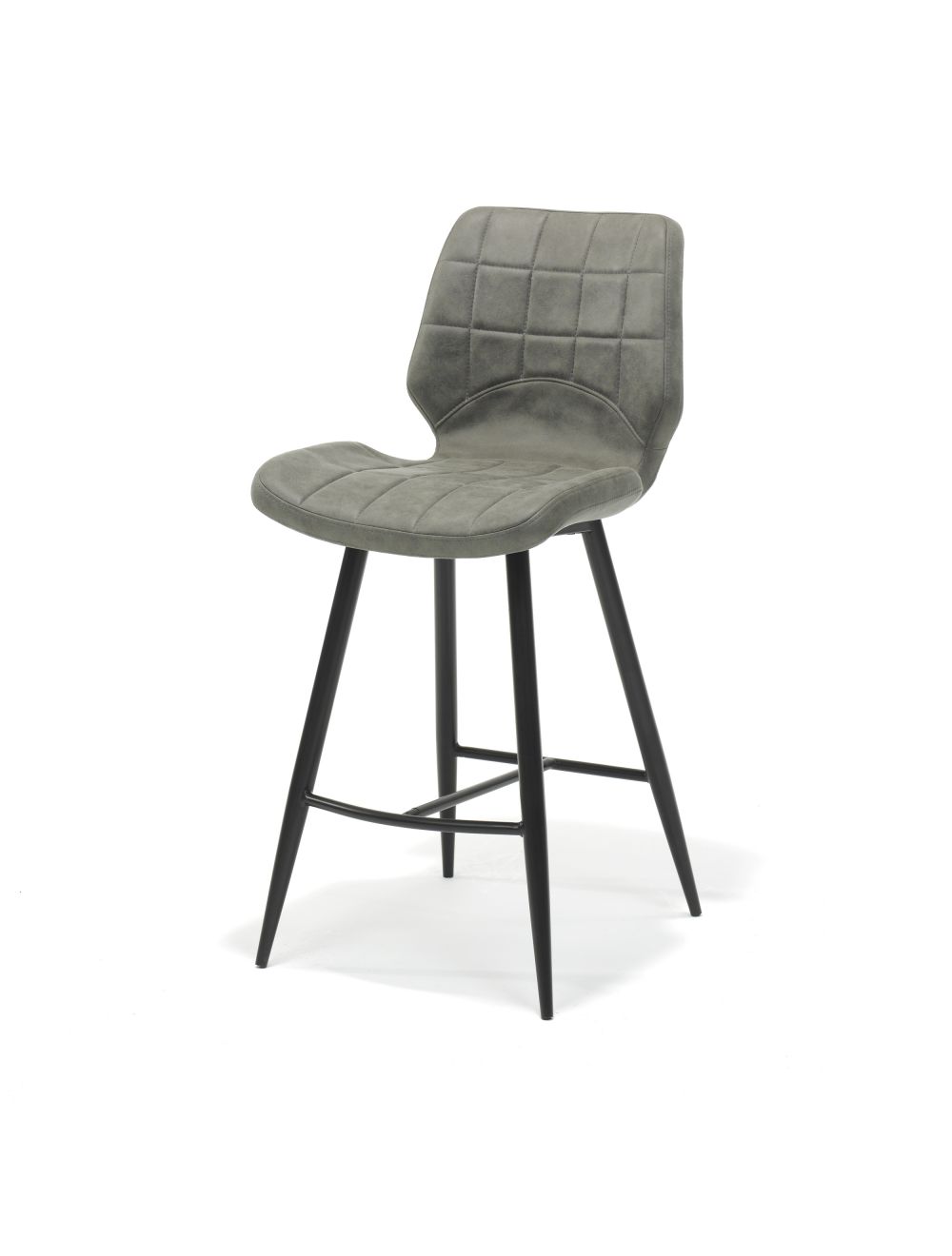 906STL26011880_Borgo_barkruk_zwart_Stof_Soft_Steel