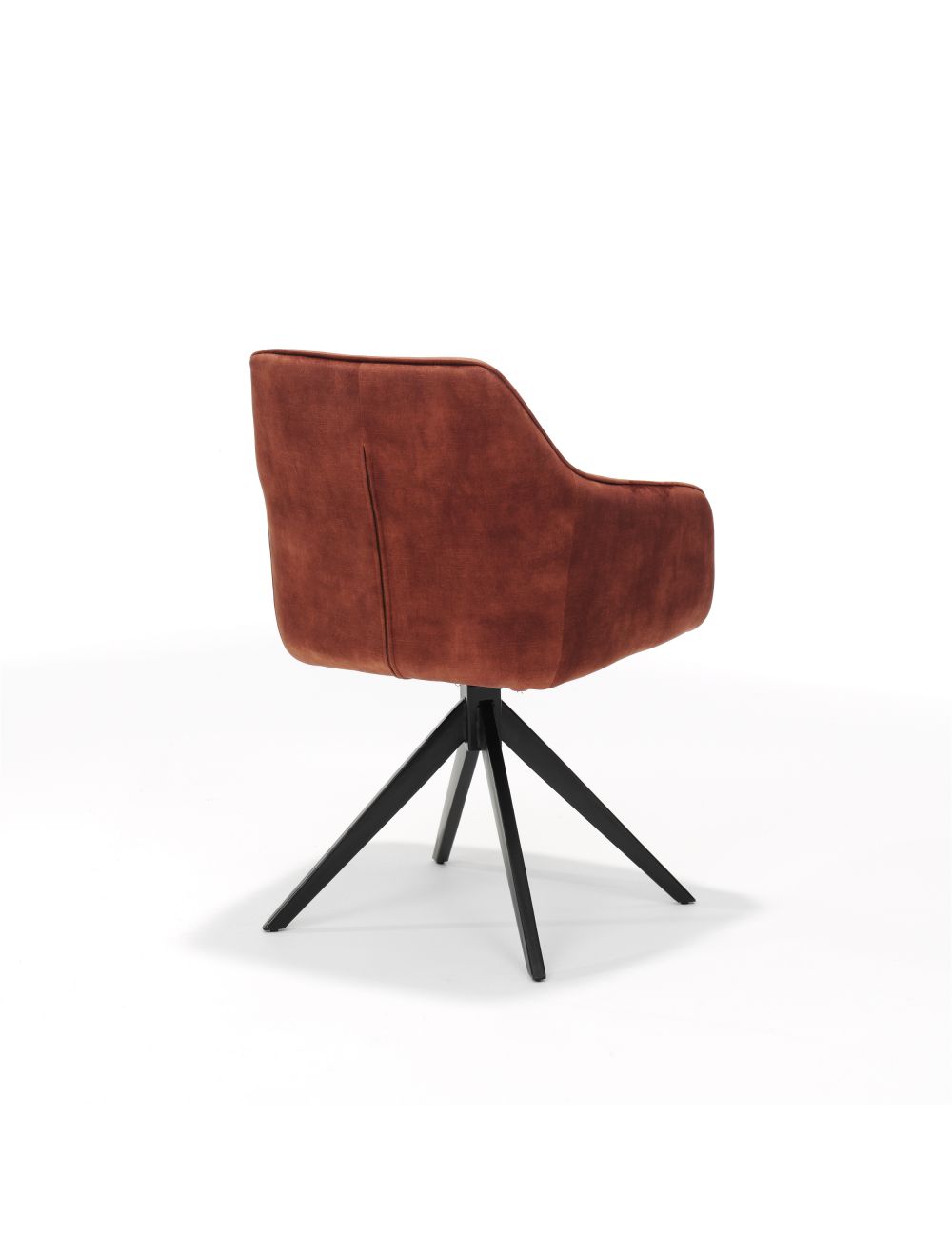 906STL58011191_Jazz_armstoel_zwart_Aurora_Velours_Copper1_1