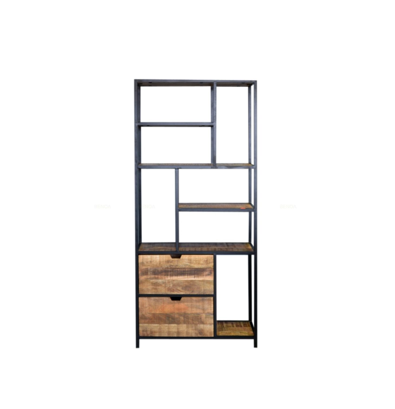 iron-2-drawer-bookrack-with-wooden-shelves-85