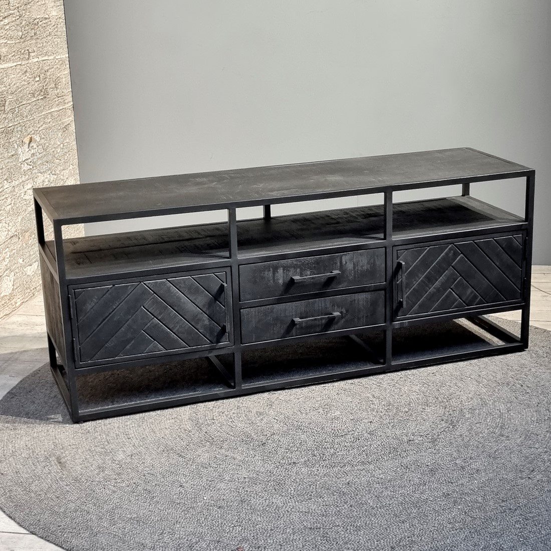 jax-2-door-2-drawer-tv-cabinet-black-150-2