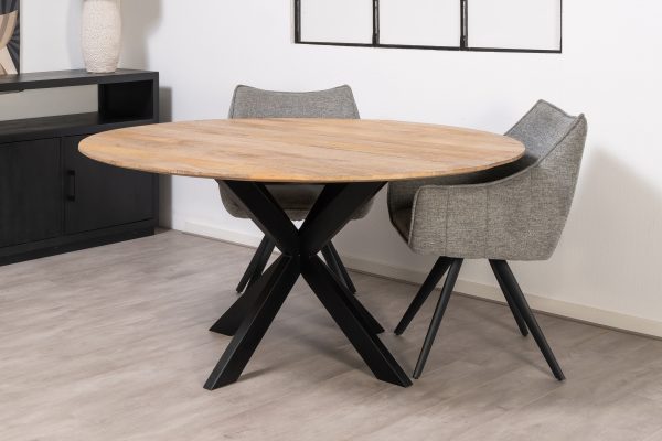 Ronde eettafel verjongd