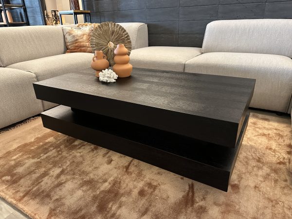 Salontafel zwart eiken