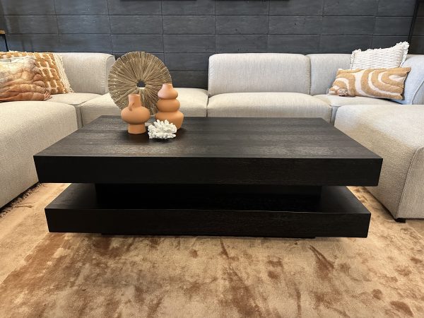 Salontafel zwart eiken