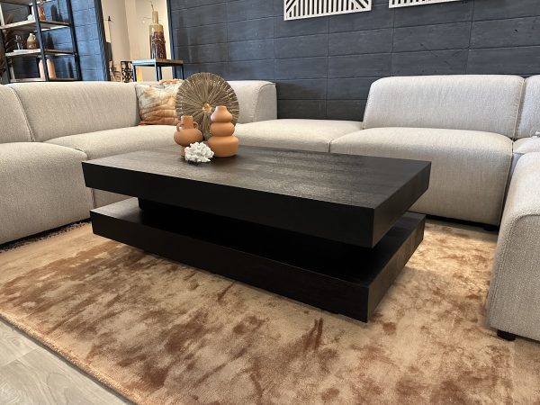 Salontafel zwart eiken