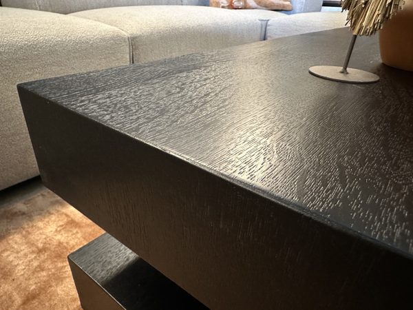 Salontafel zwart eiken