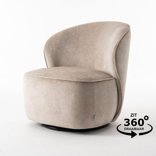 Draaifauteuil taupe